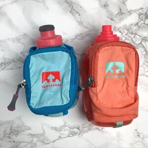 Two Handheld Hydration Bottles